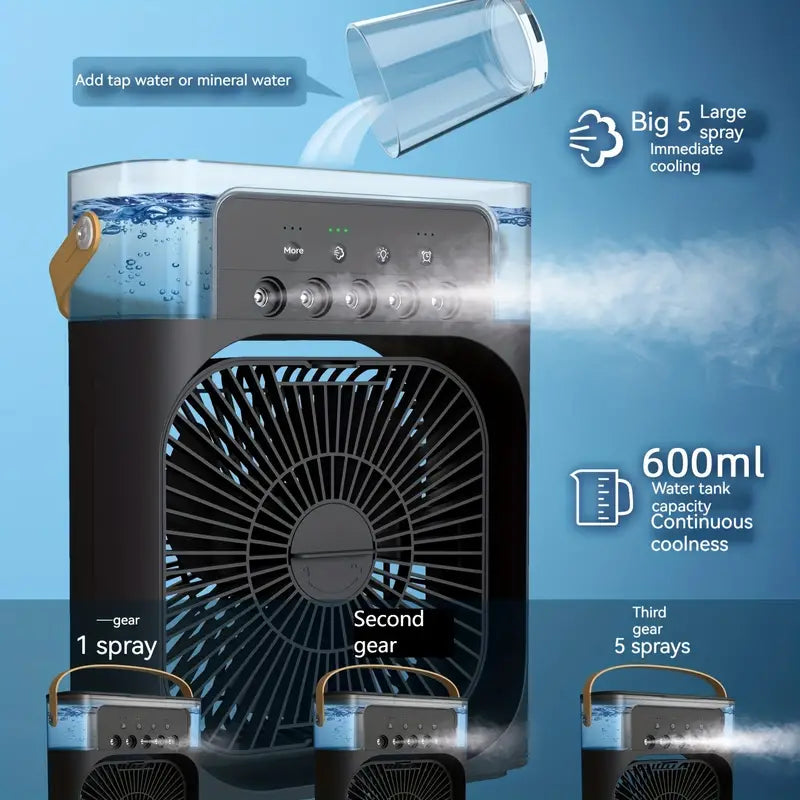 Portable Humidifier Fan AIr Conditioner Household Small Air Cooler TM
