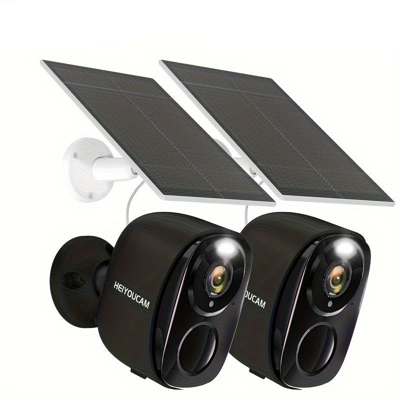 2 Set Wireless Solar Security Camera 3MP Outdoor TM