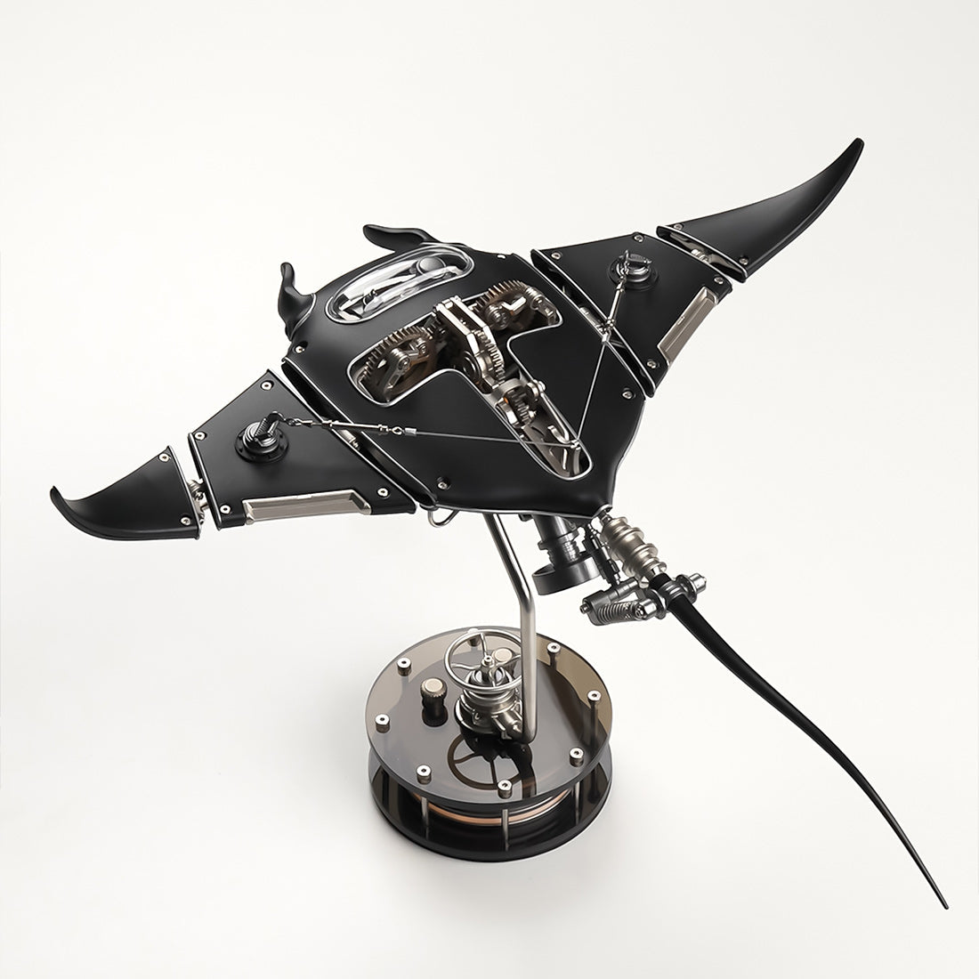 Black Manta Ray Stingray Metal Time Workshop