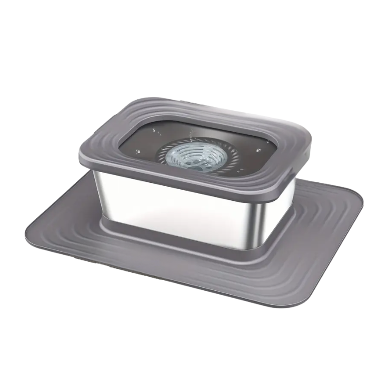 Dog Stainless Steel Water Bowl with Mat LPT
