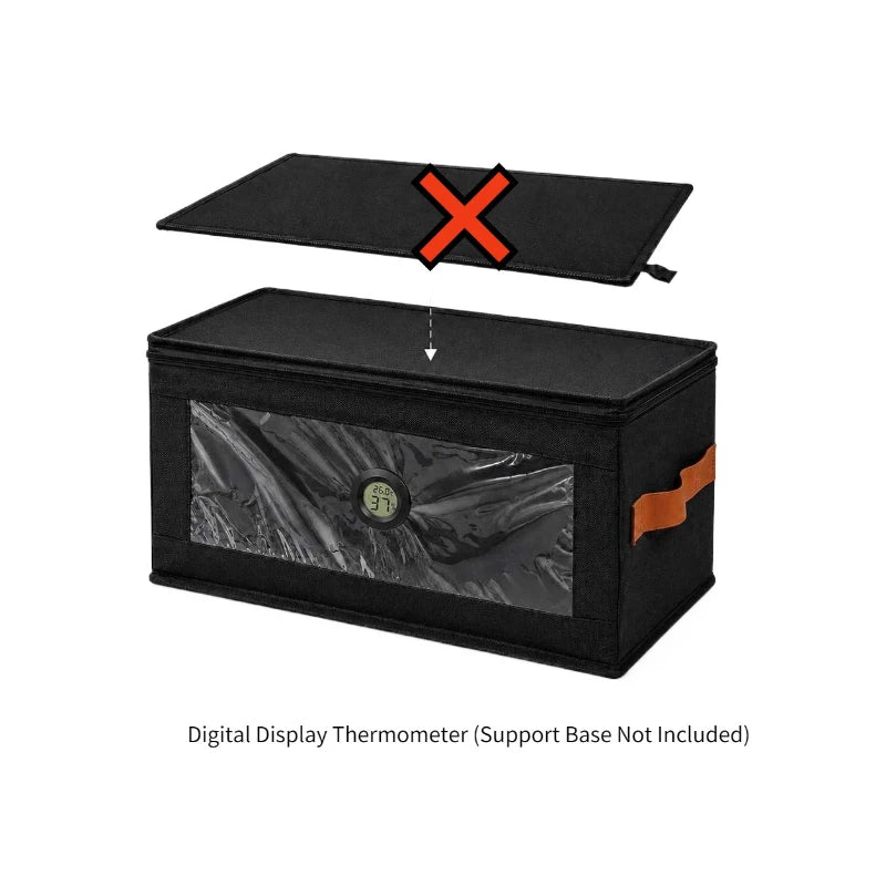 3D Printer Filament Storage Box Non Woven Foldable Organizer With Hygrometer Clear Window For Home Office 3D Printing Workspace Jansha Store