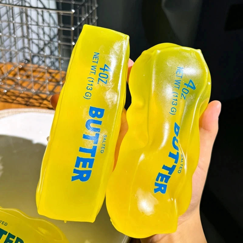 New Squishy Simulated Butter Squeeze Toy Soft Stress Relief Slow Rising Sensory Fidget for Anxiety ADHD Autism Gift for Adults Jansha Store