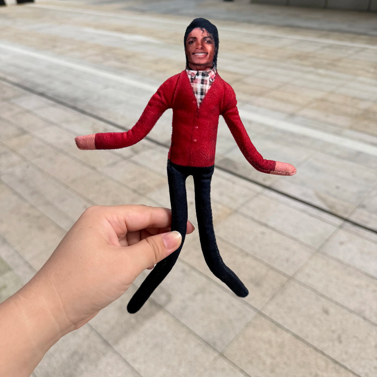 Michael Jackson Plush Doll with 6 Classic Stage Outfits Collectible MJ Stuffed Toy Merch Gift Music Lovers Home Decor Ornament Jansha Store
