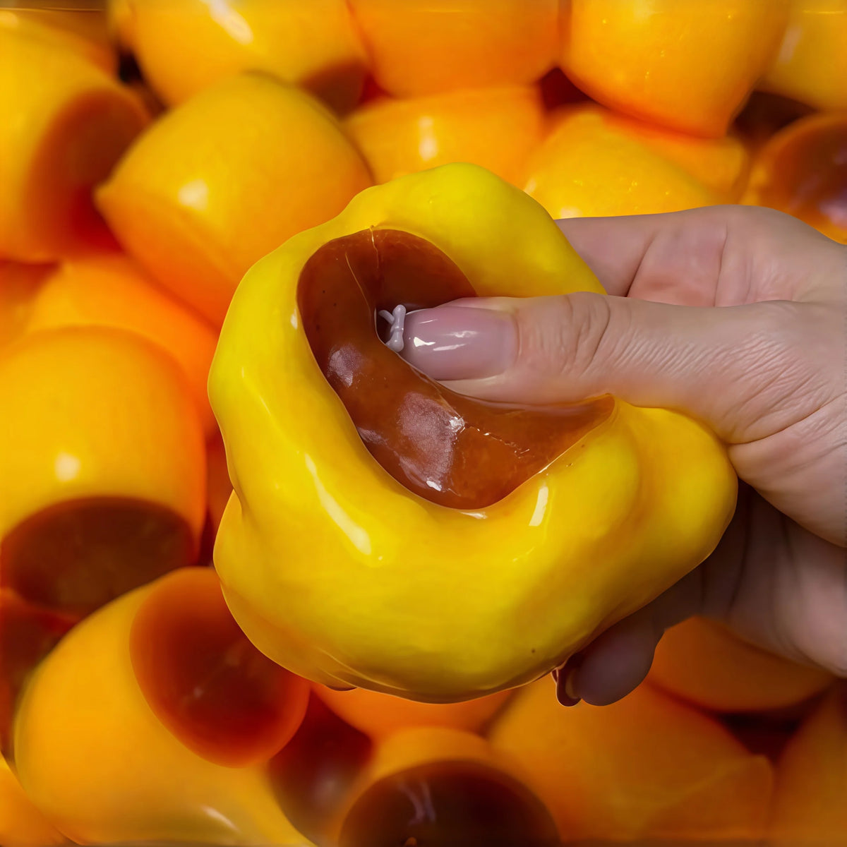 Caramel Pudding Block Squeezing Ball, Squeezing Toy, Stress Relief Toy, Round Block Filled Asmr Adult Stress Relief Toy Jansha Store